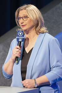 Wahlabend der Landtagswahl im Saarland in Saarbrücken