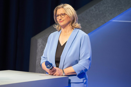 Wahlabend der Landtagswahl im Saarland in Saarbrücken