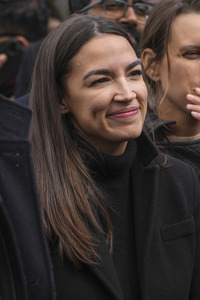 Wahlkampfveranstaltung von Alexandria Ocasio-Cortez in New York