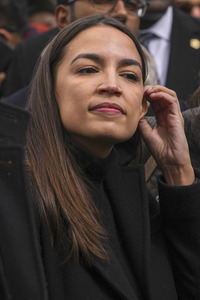 Wahlkampfveranstaltung von Alexandria Ocasio-Cortez in New York