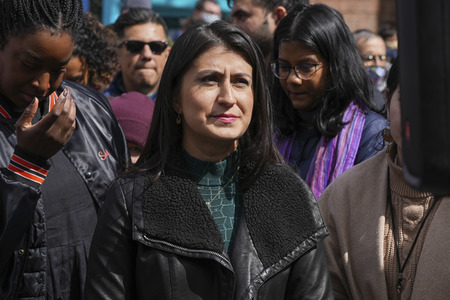 Wahlkampfveranstaltung von Alexandria Ocasio-Cortez in New York