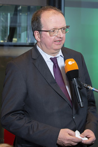 Wahlabend der Landtagswahl im Saarland in Saarbrücken