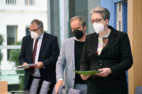 Bundespressekonferenz Bundesweite Baulandumfrage in Berlin