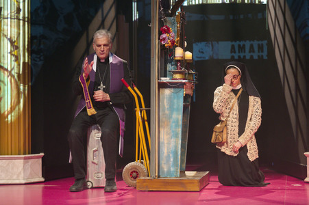 Theaterprobe 'Die zwei Päpste' in Berlin