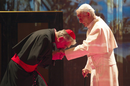 Theaterprobe 'Die zwei Päpste' in Berlin