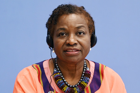 Bundespressekonferenz Vorstellung des UNFPA-Weltbevölkerungsberichts 2022 in Berlin