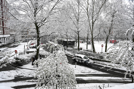 Wintereinbruch in Hamburg