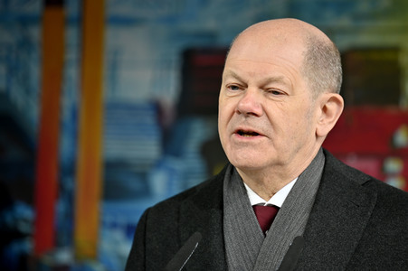Olaf Scholz besucht die FWH Stahlguss GmbH in Mülheim an der Ruhr