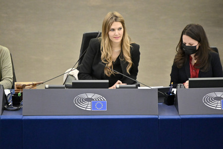 Plenartagung über die Lage in Afghanistan im EU-Parlament in Straßburg