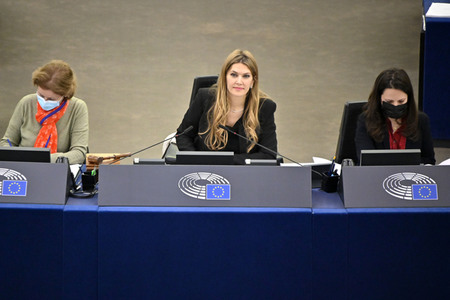 Plenartagung über die Lage in Afghanistan im EU-Parlament in Straßburg
