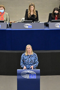 Plenartagung über die Lage in Afghanistan im EU-Parlament in Straßburg