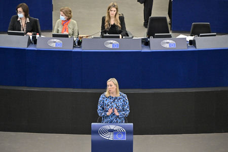 Plenartagung über die Lage in Afghanistan im EU-Parlament in Straßburg