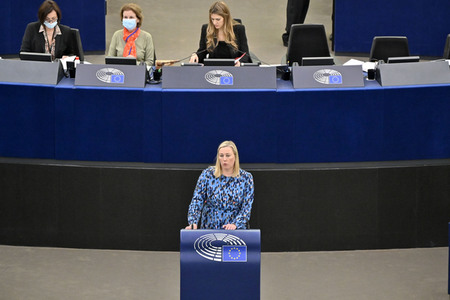 Plenartagung über die Lage in Afghanistan im EU-Parlament in Straßburg