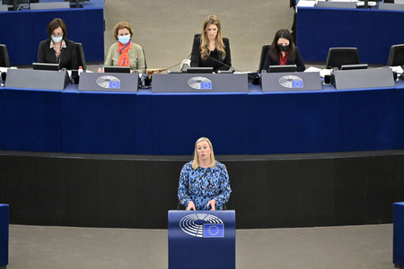 Plenartagung über die Lage in Afghanistan im EU-Parlament in Straßburg