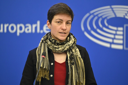 Pressebriefing der Fraktion Grüne/EFA im EU-Parlament in Straßburg