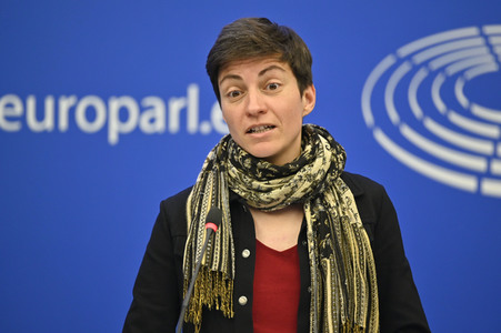 Pressebriefing der Fraktion Grüne/EFA im EU-Parlament in Straßburg