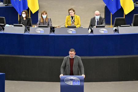 Plenartagung zum EU-Emmissionshandel im EU-Parlament in Straßburg