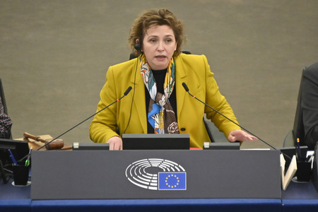 Plenartagung zum Bericht des Weltklimarats im EU-Parlament in Straßburg