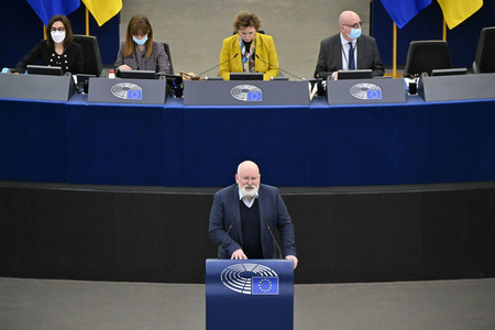 Plenartagung zum Bericht des Weltklimarats im EU-Parlament in Straßburg