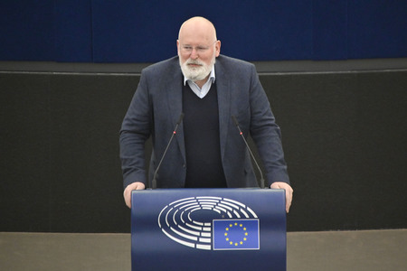 Plenartagung zum Bericht des Weltklimarats im EU-Parlament in Straßburg