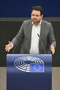 Plenartagung zum Bericht des Weltklimarats im EU-Parlament in Straßburg