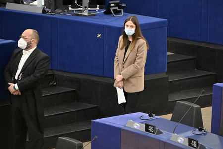 Plenartagung zum Bericht des Weltklimarats im EU-Parlament in Straßburg