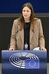 Plenartagung zum Bericht des Weltklimarats im EU-Parlament in Straßburg