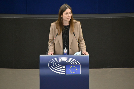 Plenartagung zum Bericht des Weltklimarats im EU-Parlament in Straßburg