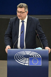 Plenartagung zum Bericht des Weltklimarats im EU-Parlament in Straßburg