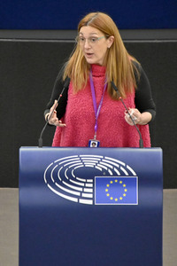 Plenartagung zum Bericht des Weltklimarats im EU-Parlament in Straßburg