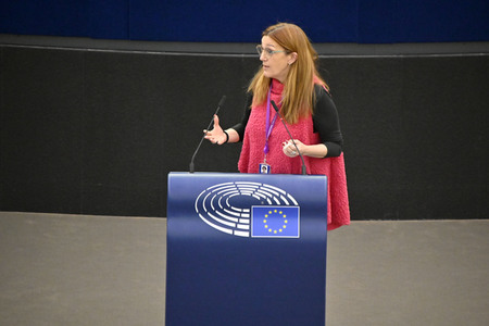 Plenartagung zum Bericht des Weltklimarats im EU-Parlament in Straßburg