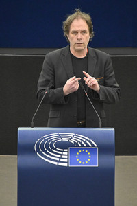 Plenartagung zum Bericht des Weltklimarats im EU-Parlament in Straßburg