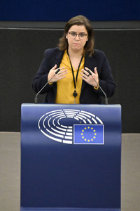 Plenartagung zum Bericht des Weltklimarats im EU-Parlament in Straßburg