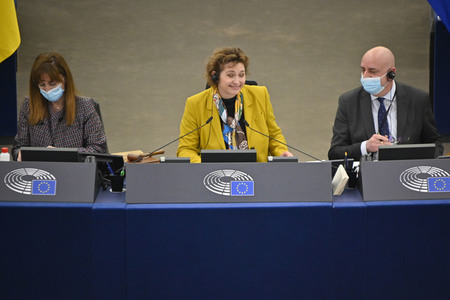 Plenartagung zum Bericht des Weltklimarats im EU-Parlament in Straßburg