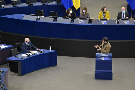 Plenartagung zum Bericht des Weltklimarats im EU-Parlament in Straßburg