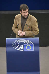 Plenartagung zum Bericht des Weltklimarats im EU-Parlament in Straßburg