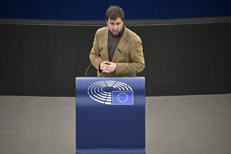 Plenartagung zum Bericht des Weltklimarats im EU-Parlament in Straßburg