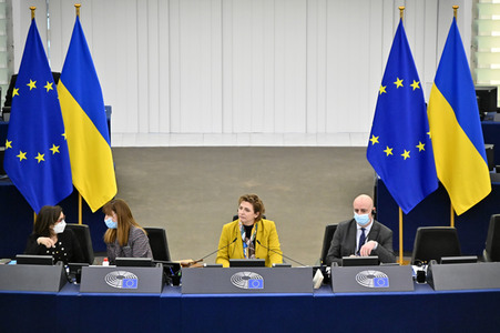 Plenartagung zum Bericht des Weltklimarats im EU-Parlament in Straßburg