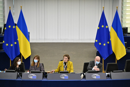Plenartagung zum Bericht des Weltklimarats im EU-Parlament in Straßburg
