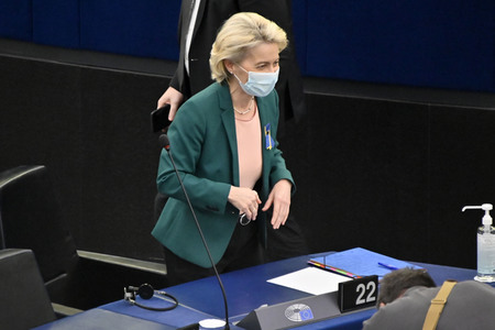 Fragestunde mit Ursula von der Leyen im EU-Parlament in Straßburg