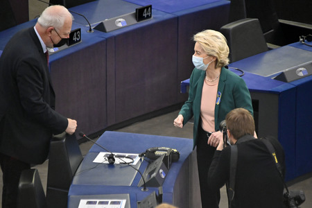 Fragestunde mit Ursula von der Leyen im EU-Parlament in Straßburg