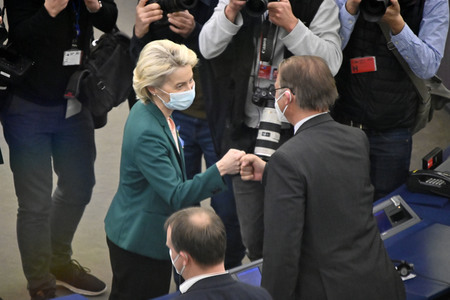 Fragestunde mit Ursula von der Leyen im EU-Parlament in Straßburg
