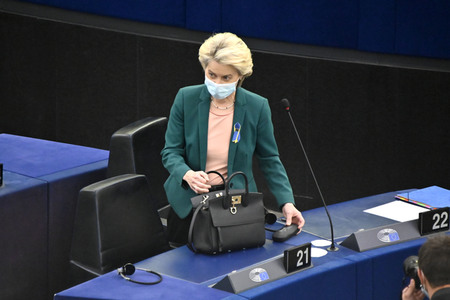 Fragestunde mit Ursula von der Leyen im EU-Parlament in Straßburg