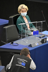 Fragestunde mit Ursula von der Leyen im EU-Parlament in Straßburg