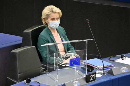 Fragestunde mit Ursula von der Leyen im EU-Parlament in Straßburg