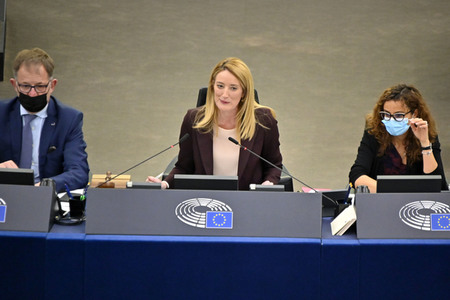 Fragestunde mit Ursula von der Leyen im EU-Parlament in Straßburg