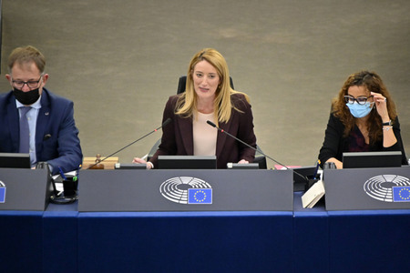 Fragestunde mit Ursula von der Leyen im EU-Parlament in Straßburg