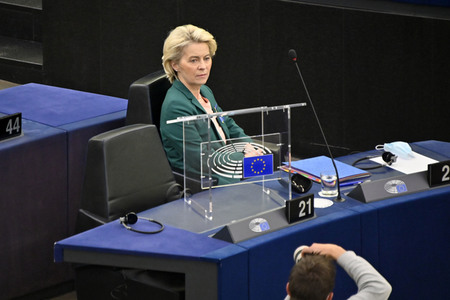 Fragestunde mit Ursula von der Leyen im EU-Parlament in Straßburg