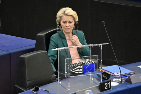Fragestunde mit Ursula von der Leyen im EU-Parlament in Straßburg