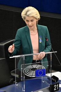 Fragestunde mit Ursula von der Leyen im EU-Parlament in Straßburg